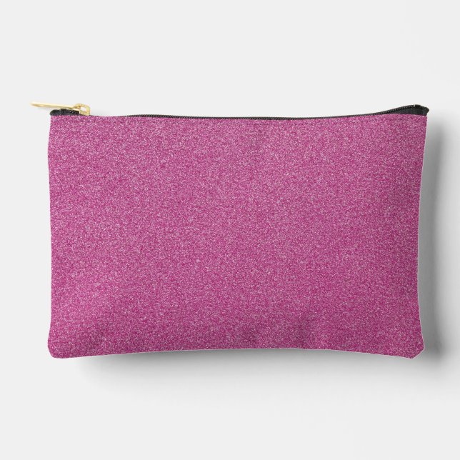 Pink Glitter, Sparkle, Glitter Background Accessory Pouch (Front)