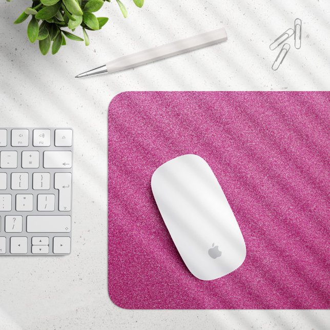 Pink Glitter, Sparkle, Glitter Background Mouse Pad (Creator Uploaded)