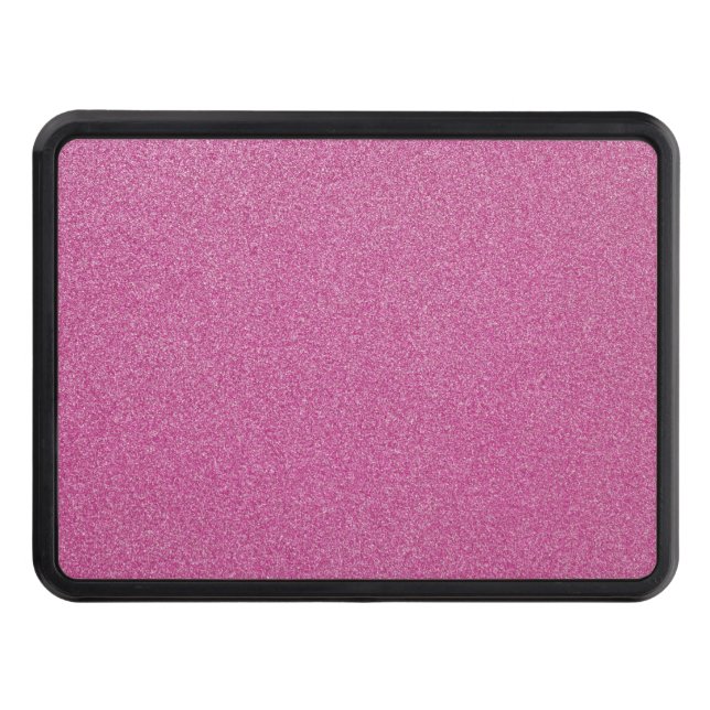 Pink Glitter, Sparkle, Glitter Background Trailer Hitch Cover (Front)