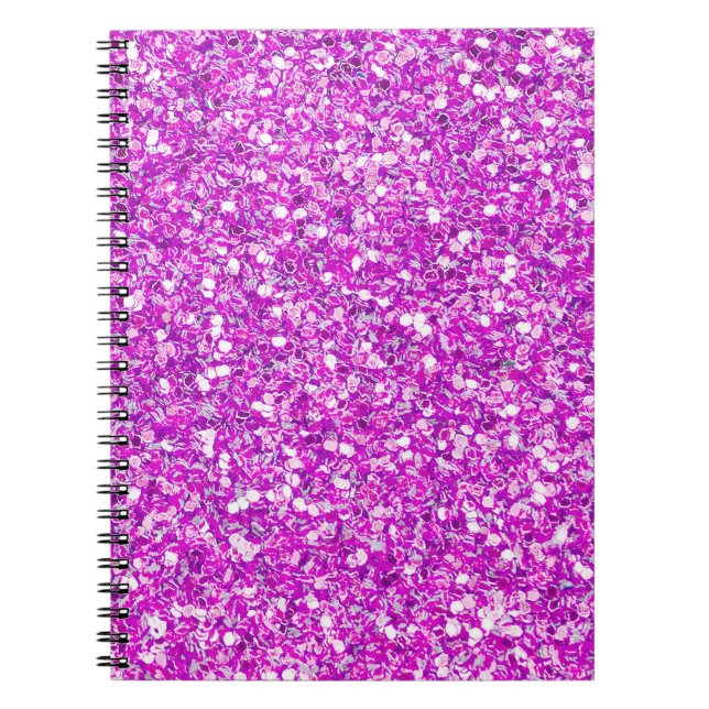 Pink Glitter Sparkle Notebook (Front)