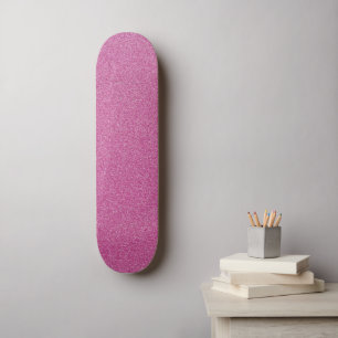 Pink Glitter, Sparkly, Glitter Background Skateboard