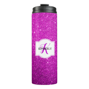 Pink Glitter Thermal Tumbler
