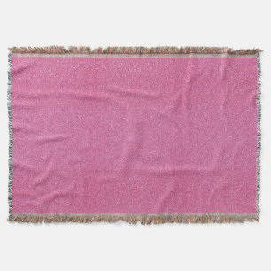 Pink Glitter Throw Blanket