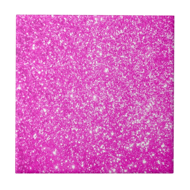 Pink Glitter Tile (Front)