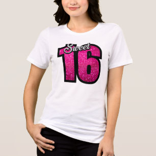 Pink Glitter Tri-Blend Shirt