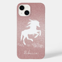 Pink Glitter Unicorn Case-Mate iPhone Case