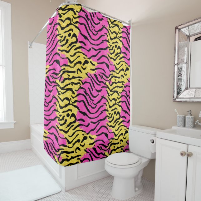 Pink Glitter Zebra Pattern (In Situ)