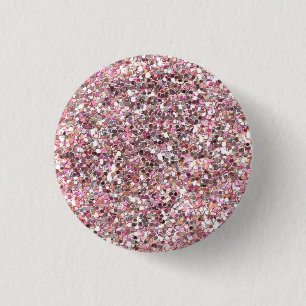 Pink Glitters Button