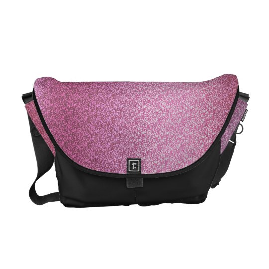 Pink Glittery Gradient Courier Bag