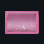 Pink Glittery Gradient Tri-fold Wallet<br><div class="desc">Pink glittery gradient design.
A digital abstract artwork inspired by my friend's daughter who loves all things pink and shiny.</div>