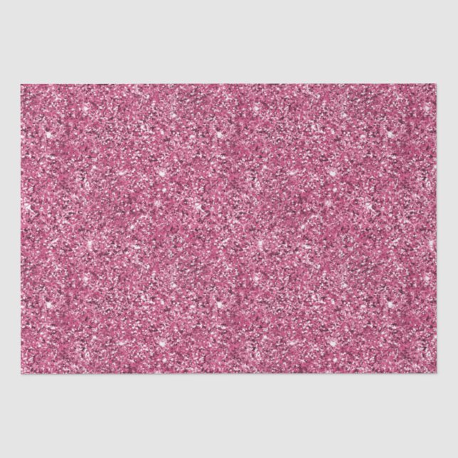 Pink Glitz Glitter  Tissue Paper (Front)