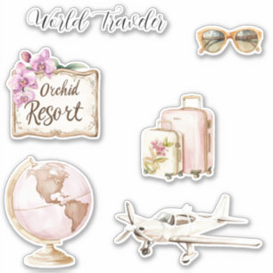 Pink Globe World Traveler