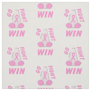 Pink Go Fight Win Megaphone Fabric
