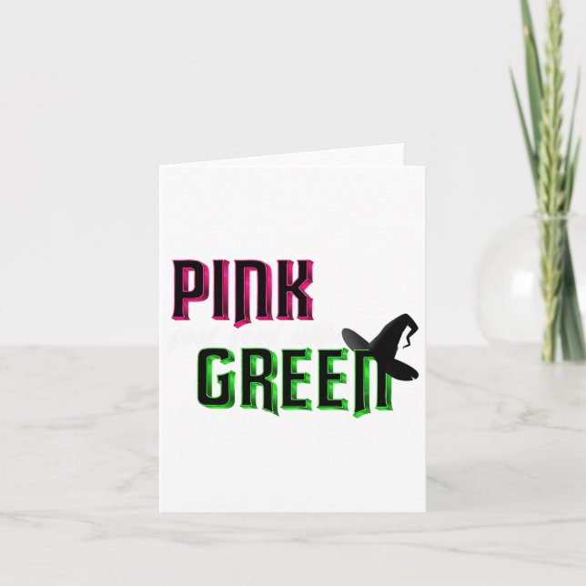 Pink Goes Good With Green  Card (Front)