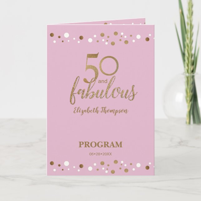 Pink Gold 50 & fabuleux programme du cinquantième  (Devant)