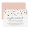 Pink, Gold and Black Confetti Dots Couples Shower