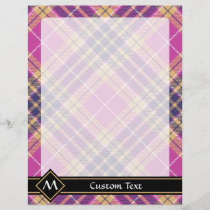 Pink, Gold and Blue Tartan