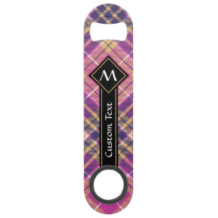 Pink, Gold and Blue Tartan Bar Key