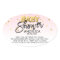 Pink Gold Baby Shower Candle Votive Favour Labels