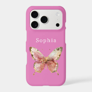 Pink Gold Butterfly