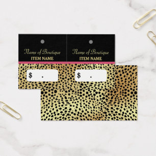 Pink Gold Cheetah Imprimer Beauté Boutique Hang Ta