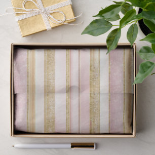 Pink Gold Christmas Pattern#27 ID1009 Tissue Paper