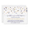 Pink & Gold Confetti Dots Wedding Invitation II