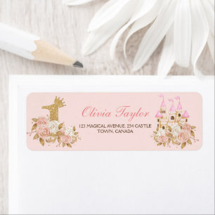 Pink Gold Crown Castle Princess 1st Birthday