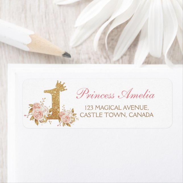 Pink Gold Crown Princess First Birthday Party  (Insitu)