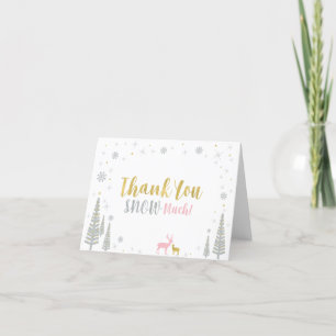 Pink, Gold et Silver Winter Wonderland Merci