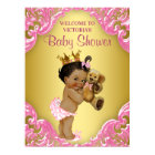 Pink Gold Ethnic Princess Baby shower Affiche de b