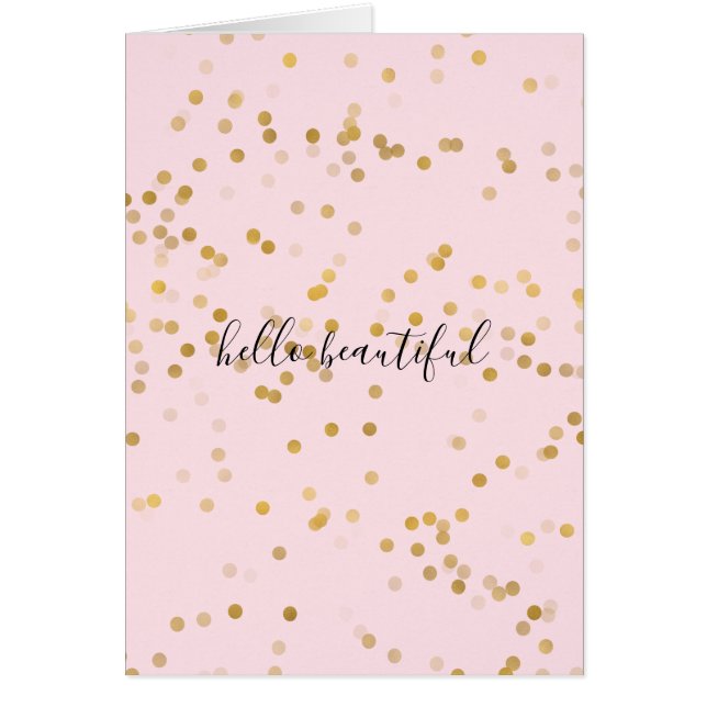 Pink Gold Girly Confetti (Front)