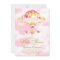 Pink Gold Hot Air Balloon Baby Shower Invitations