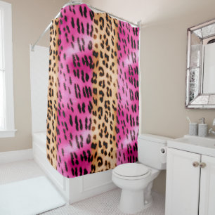 Pink Gold Leopard Print