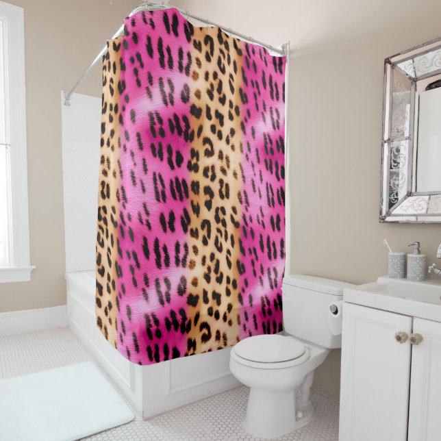 Pink Gold Leopard Print (In Situ)