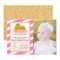 Pink Gold Little Pumpkin Girl First Birthday Photo