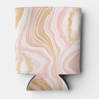 Pink Gold: Marble Fusion. Can Cooler