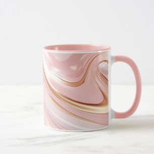 Pink & Gold Marble Mug