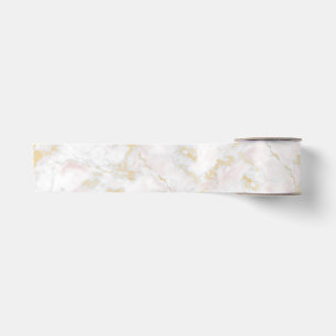 Pink Gold Marble Ribbon Satin Ribbon