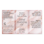 Pink Gold Product Label 4oz Oil Dropper or Bottle