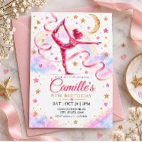 Pink Gold Rhythmic Gymnastics Birthday