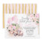 Pink Gold Roses Retro Car Drive By Bridal Shower