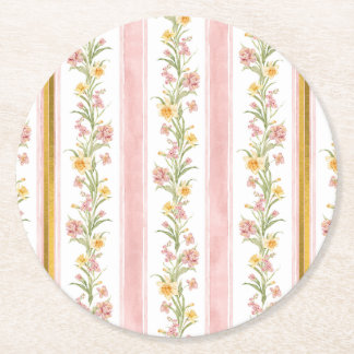 Pink Gold Round Coaster 