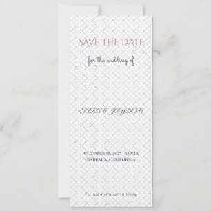 Pink & Gold Save the Date   Photo Template