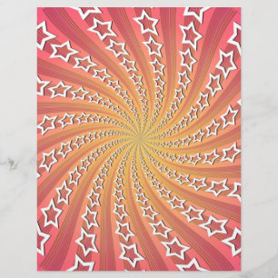 Pink & Gold Star Spiral: Flyer