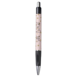 Pink Gold Stars Pen