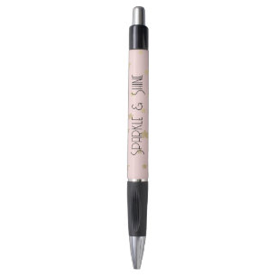 Pink Gold Stars Pen