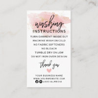 Pink Gold Washing Instructions Clothing Shirt Care