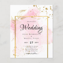 PINK GOLD WEDDING Alcohol Ink Abstract