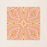 Pink Gold Zigzag Geometric Pattern Scarf<br><div class="desc">Check out this awesome patterned chiffon scarf. Customize it with a thread colour on the trim and check my shop for lots more patterns. If you'd like something custom please get in touch with me.</div>